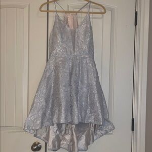 B Darlin Metallic Blend Dress